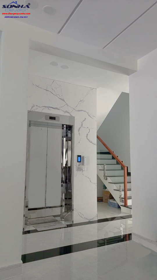 Thang máy Sơn Hà thi công lắp đặt thang máy gia đình 